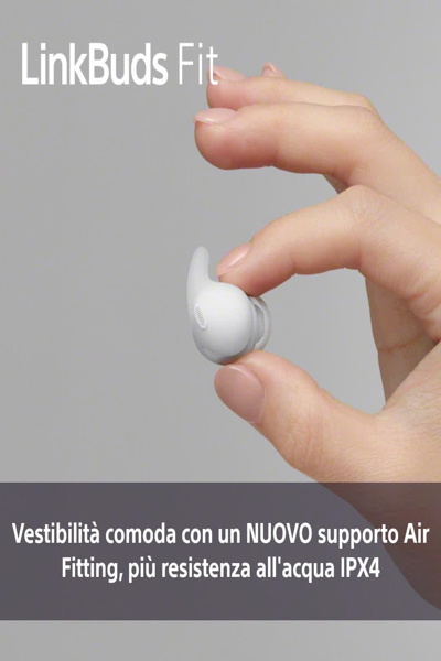 Sony LinkBuds Fit – Äkta trådlösa hörlurar med mikrofon - WFLS910NG