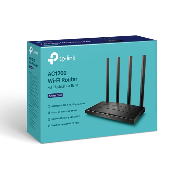 TP-LINK Archer C6U - Wi-Fi 5 (802.11ac) - Dual-Band - ARCHER C6U