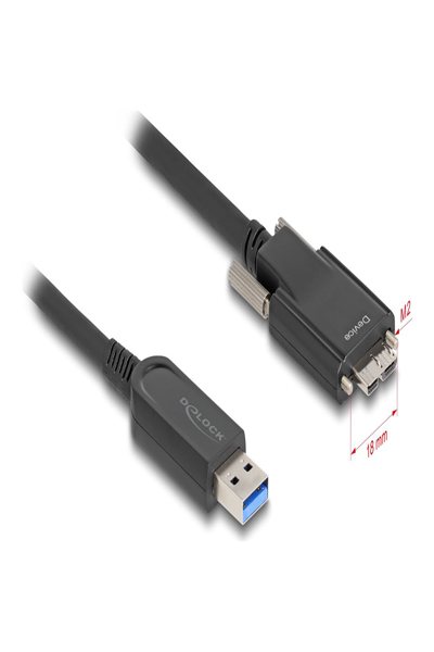 Delock USB-kabel - USB Typ A (hane) till Micro-USB Typ B (hane) skruvbar - 83212