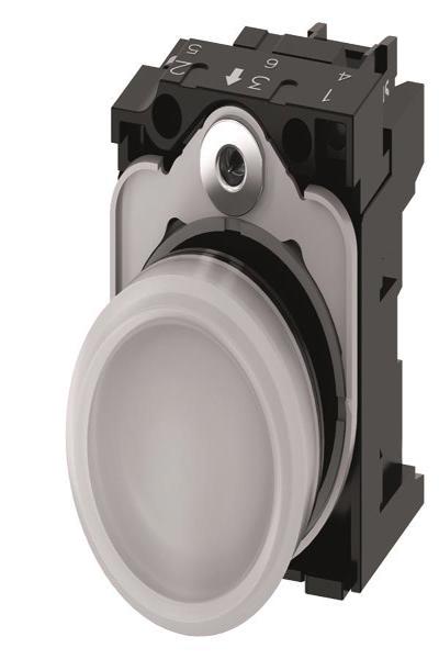 Siemens 3SU1106-6AA60-1AA0 Indicator Light White