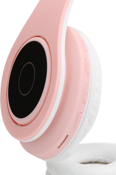 Extralink Kids Headphones Pro Pink Wired Cat Ears