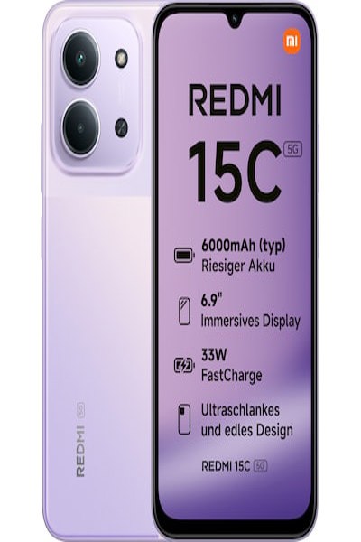 Xiaomi Redmi 15C Dusk Purple Hyper OS Smartphone 128 GB