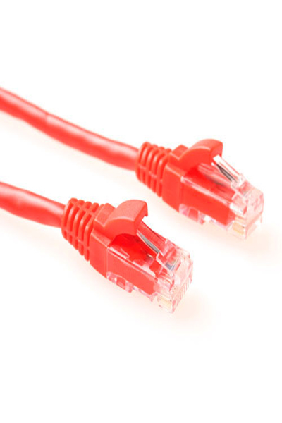 ACT Red 0.5 meter U/UTP CAT5E patch cable component level with RJ45 connectors - 0.5 m - RJ-45 - RJ-45 - Red