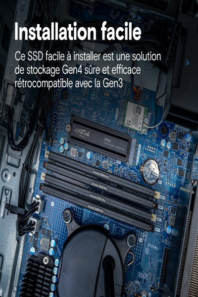 Crucial P310 - SSD - 2 TB - intern - M.2 2280 - PCIe 4.0 x4 (NVMe) - CT2000P310SSD5