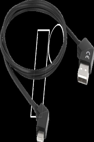 Câble USB Delock - USB (M) coudé vers USB-C (M) coudé 24 broches