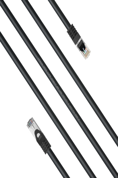 Câble patch celexon CAT 6A - S/FTP noir - Câble - Réseau