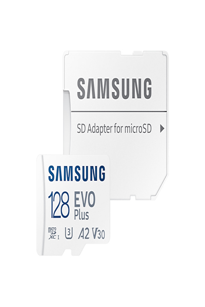 Samsung EVO Plus MB-MC128KA - Flash memory card (microSDXC to SD adapter included) - MB-MC128KA/EU
