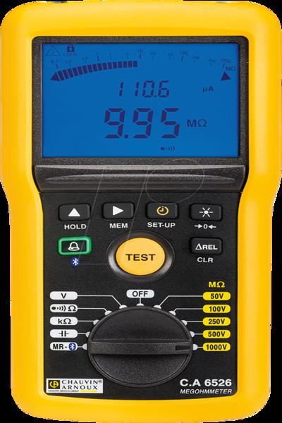 Chauvin Arnoux C.A 6526 IsolationsmessgerÃƒÂ¤t 50 V, 100 V, 250 V, 500 V, 1000 V 200 G?