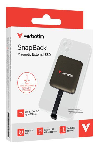 VERBATIM SNAPBACK SSD MOCHA METALLIC