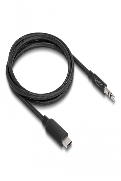 Delock Audio cable - 24 pin USB-C male to mini-phone stereo 3.5 mm male - 85208