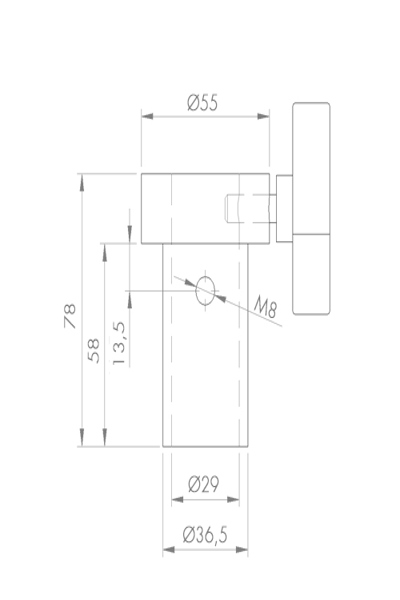 Guil ADT-22 - Multipurpose reduction adapter to reduce the insertion opening to Ø - ADT-22