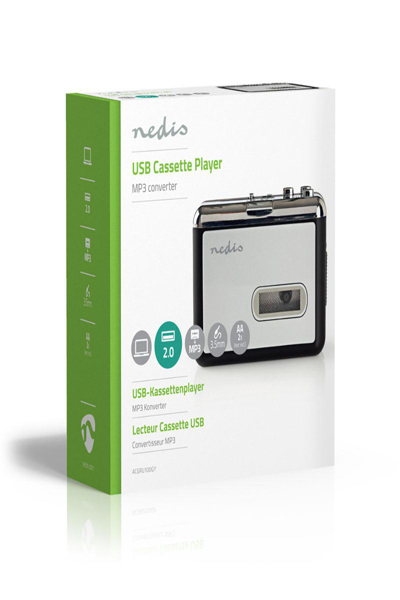 Nedis Cassette Adapter 3.5mm - ACGRU100GY