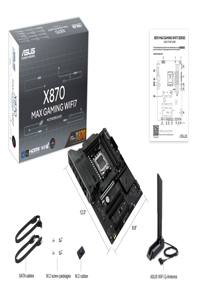 ASUS X870 MAX GAMING WIFI7 moderkort - 90MB1LY0-M0EAY0