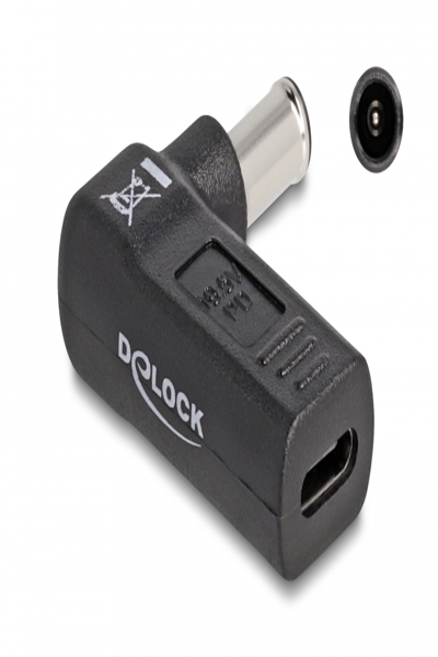 Adaptateur secteur Delock - USB-C 24 broches (F) vers prise CC 6,0 x 4,3 mm (M)