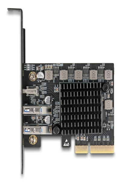 Delock PCI Express x4 Card 1x USB Type-C+ 2x Type-A - 90891