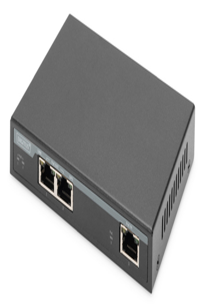 DIGITUS 2 Port Gigabit 4PPoE Extender, 802.3at, 60 W - DN-95127-1