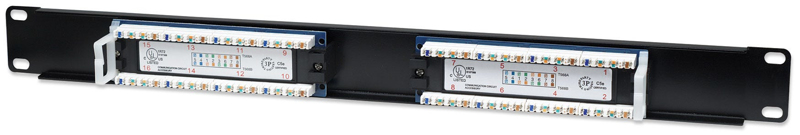 Cat5e Patch Panel - RJ-45 X 16 - Black - 1U - 513548