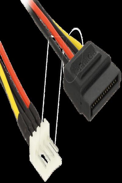Câble d'alimentation Delock - Connecteur mini-alimentation 4 broches (M) vers alimentation SATA (M)