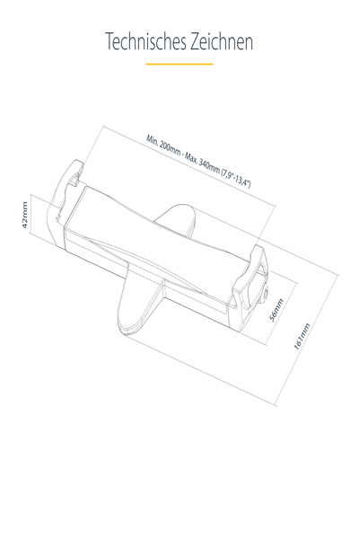 StarTech.com VESA Mount Adapter for Tablets 7.9-12.5 inch - TABLET-VESA-ADAPTER