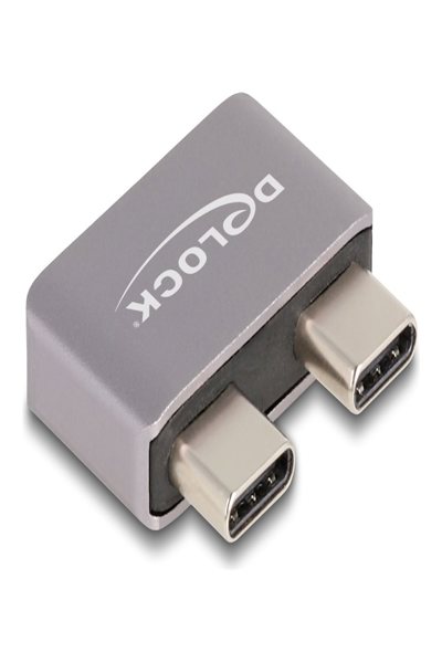 Delock USB-adapter - 24-stifts USB-C (hane) till 24-stifts USB-C (F) - 60055
