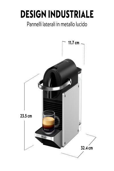 De Longhi EN 127.S Nespresso Pixie silber - Coffee Capsule Machine - 132193834