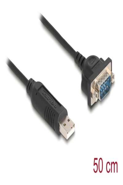 Delock USB RS-232 Adapter 2.0 to D-Sub 9 Plug compact - 66470