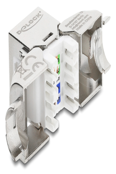 Delock Keystone Module RJ45 Jack to LSA Cat.6a 90Â° - 90800