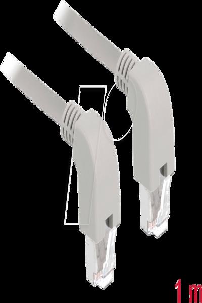 Câble patch Delock - RJ-45 (M) coudé vers le bas vers RJ-45 (M) coudé vers le bas
