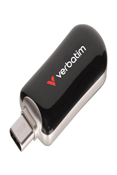Verbatim Plectra Black USB-C Flash Drive 30226 - USB-Stick - 256 GB - 30226