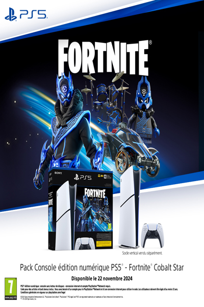 Sony PlayStation 5 Digital Edition Fortnite Svart-vit - 1000045171