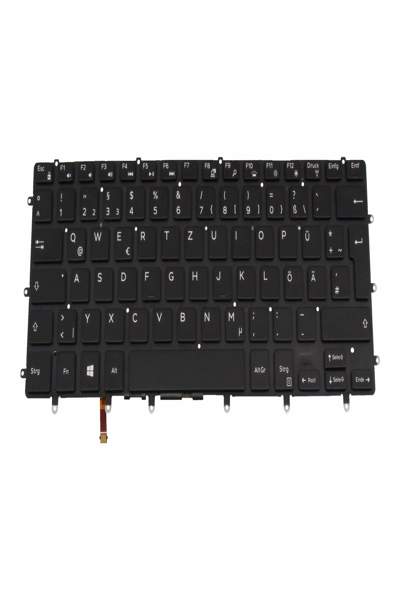 Dell 05P2NX Tastatur DE deutsch schwarz/schwarz mit Backlight - Keyboard