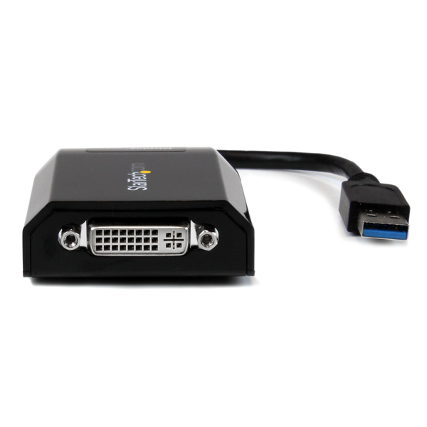 StarTech USB3.0 to DVI / VGA Video Adapter - External Multi Monitor Graphics Card - 2048x1152 - External Video Adapter - DisplayLink DL-3100N - 512MB DDR2 - SuperSpeed USB3.0 - DVI - Black (USB32DVIPRO) - USB32DVIPRO