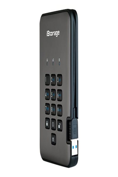 iStorage diskAshur PRO2 256 bits 1 To USB 3.2 certifié FIPS niveau 3 - Disque dur chiffré sécurisé IS-DAP2-256-1000-C-X - 1 To - 3.2 Gen 1 (3.1 Gen 1) - Noir