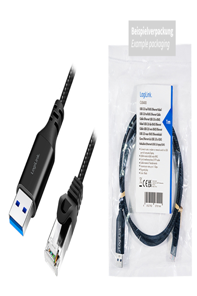 LogiLink CU0403 - Netzwerkadapter Kabel USB 3.0 Typ-A Gigabit Ethernet 3 m - Network Card - 1,000 Mbps - CU0403
