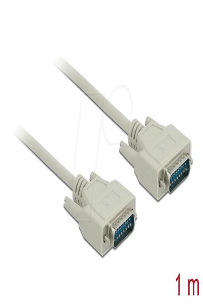 Delock Serial cable - 15 pin D-Sub (DB-15) (M) to 15 pin D-Sub (DB-15) (M) - 85975
