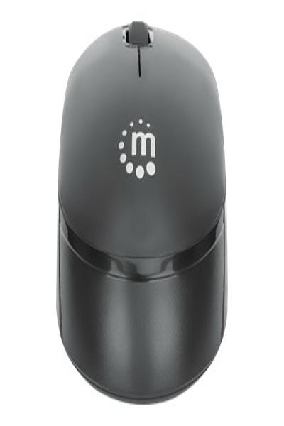 Manhattan Performance III Wireless Mouse - Black - 1000dpi - 2.4Ghz (up to 10m) - USB - Optical - Ambidextrous - Three Button with Scroll Wheel - USB nano receiver - AA battery (not included) - Low friction base - Three Year Warranty - Retail Box - Ambidextrous - O - 190145