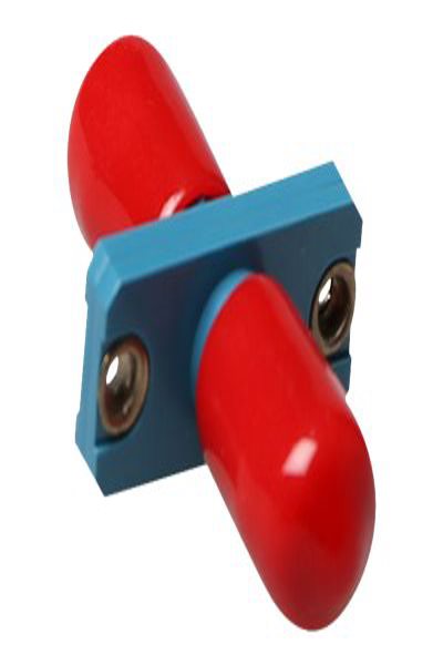 ACT Fiber optic ST-ST simplex adapter ST/ST - ST/ST - Red - Single-mode - Zirconia ceramic - 1 pc(s)