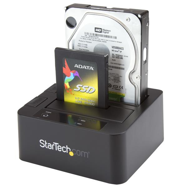 StarTech USB3.0/eSATA Dual 2.5/3.5in SATA Dock SDOCK2U33EB - SDOCK2U33EB