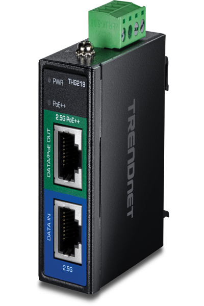 TRENDNET INDUSTRIAL 2.5G POE++ INJECTOR
