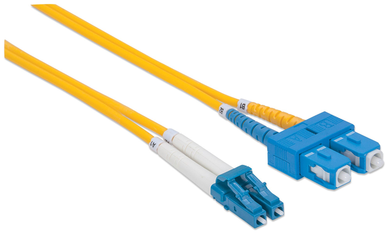 Intellinet Patch cord - LC Single Mode (M) - SC Single Mode (M) - 5.0m - 473729