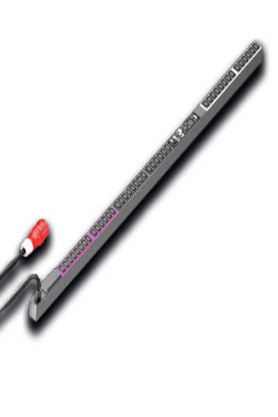 Rittal PDU Basic Kraftfördelning PDU managed 16A/3P CEE 42xC13 - 7979.442