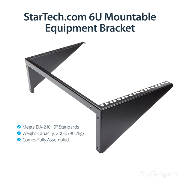 StarTech 6U Vertical Wall Mount 19in Server Rack - RK619WALLV