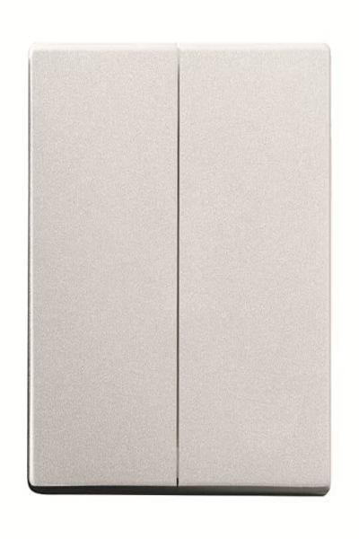 BUSCH JAEGER FoH-Bedienelement 6736 FoH-83 2fach aluminiumsilber