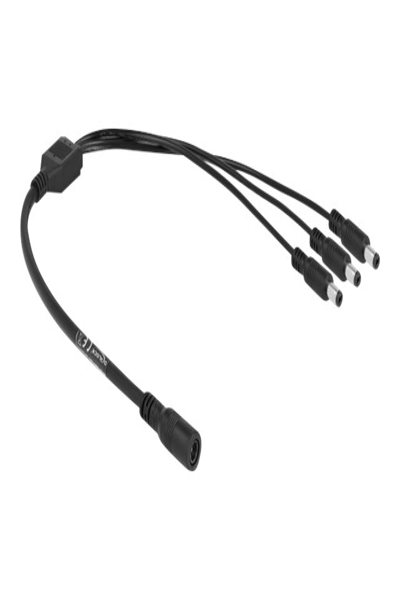 Delock Strömfördelare - DC-hona 5,5 x 2,1 mm (hona) till DC-hona 5,5 x 2,1 mm (hane) - 83021