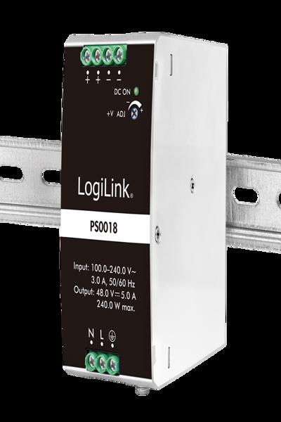LogiLink Professional DIN Rail Power Supply 240W 48V