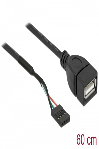 Delock USB cable - 4 pin USB 2.0 header (F) to USB (F) - 85671