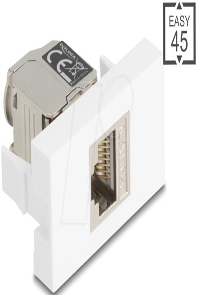 Delock Easy 45 Modul RJ45 Buchse zu LSA Cat.6a mit LED - 90904