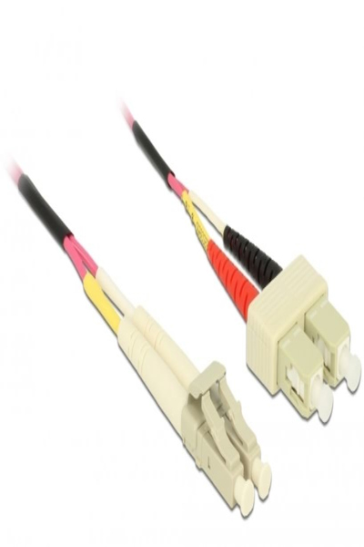 Delock Network cable - LC multi-mode (M) to SC multi-mode (M) - 86546