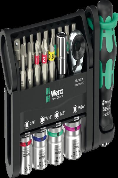 Wera Tool-Check Modular Imperial 1 schwarz/gruen 21-teilig zÃƒÂ¶llig inkl. 1/4"