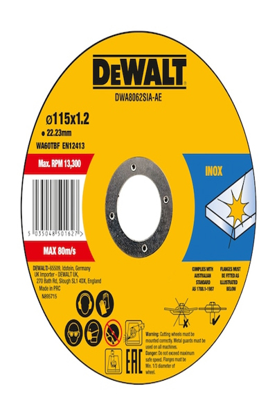 Disque à tronçonner DEWALT DWA8062SIA-AE 1 pièce